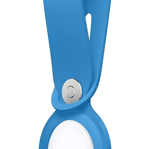 Genuine Apple AirTag Polyurethane Loop - Authentic NEW !!! Capri Blue - Picture 3 of 3